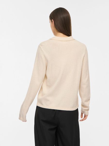 Hovedbilde VIRIL L/S POLO PULLOVER KNIT SUPER LIGHT NATURAL