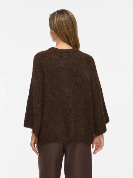 Hovedbilde VIBOWS 3/4 KNIT CARDIGAN COFFE BEAN