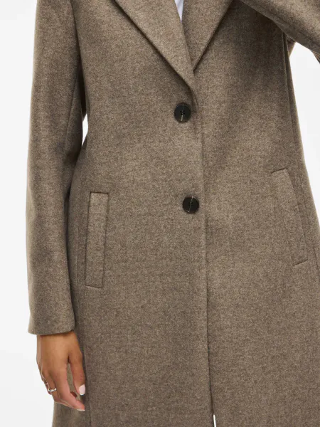 Hovedbilde VICLAUDIA BUTTON COAT FALCON MELANGE