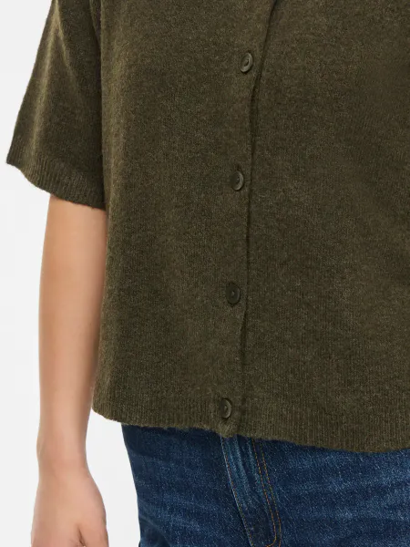 Hovedbilde VILIGA 2/4 O-NECK KNIT CARDIGAN FORREST NIGHT