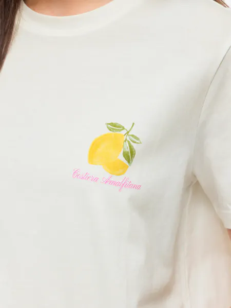 Hovedbilde VISYBILLA O-NECK S/S LEMON TOP/PB LEMON FUJI ...