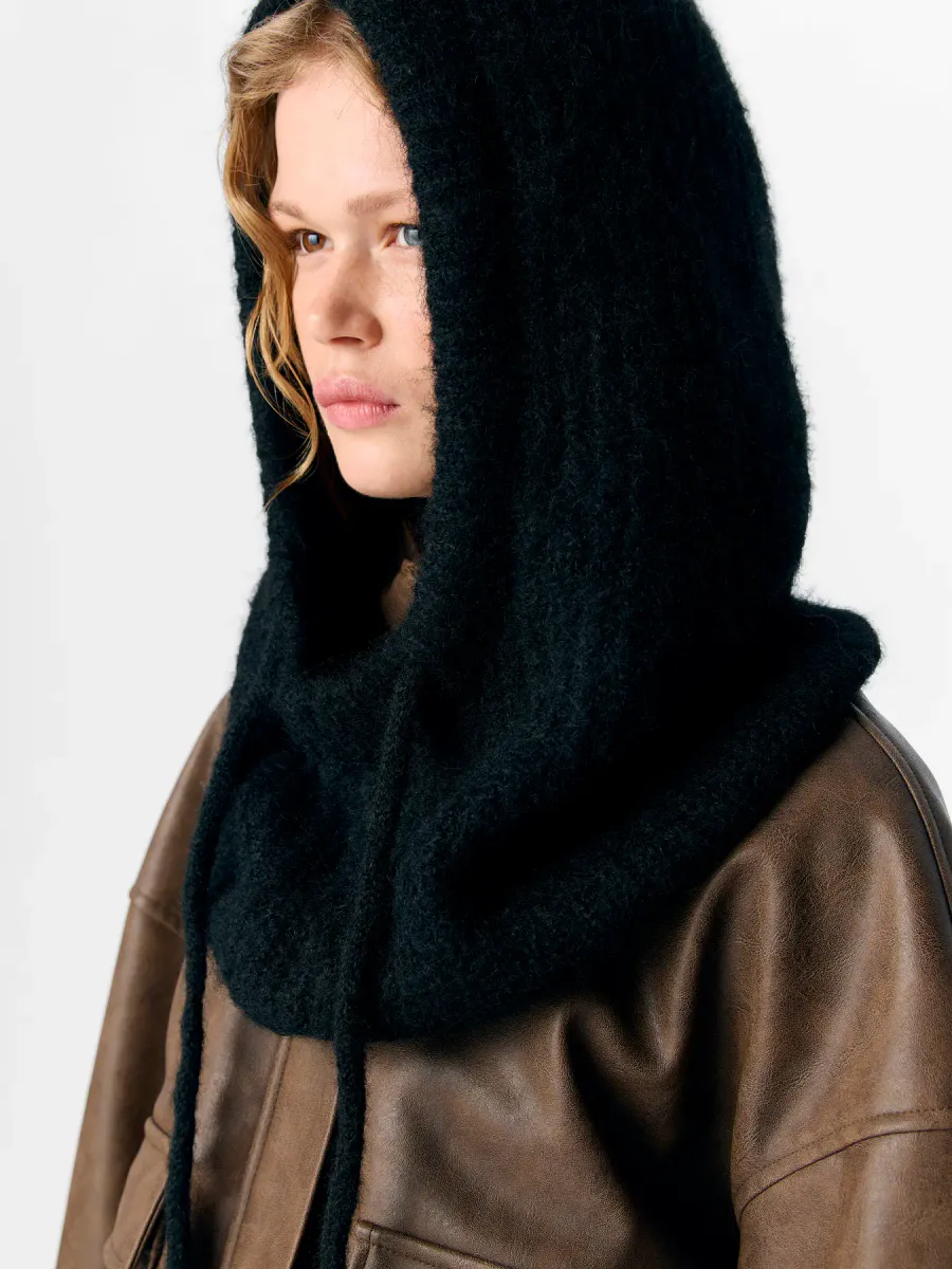 OBJMILU KNIT BALACLAVA BLACK