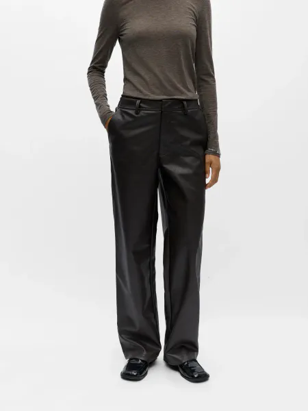 Hovedbilde OBJLIVA MW WIDE PANTS SEAL BROWN