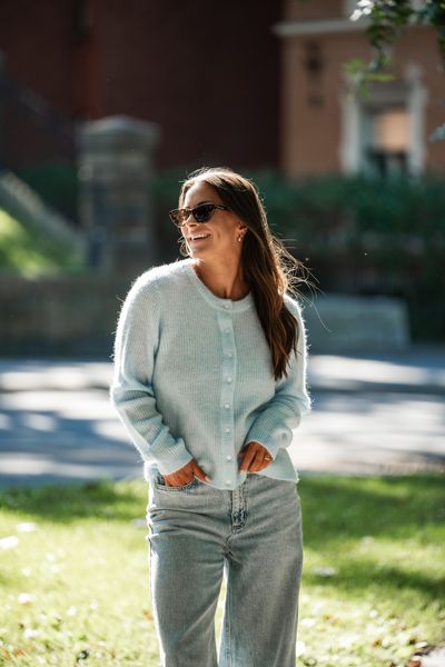 Hovedbilde VILORY O-NECK L/S KNIT CARDIGAN NANTUCKET BREEZE