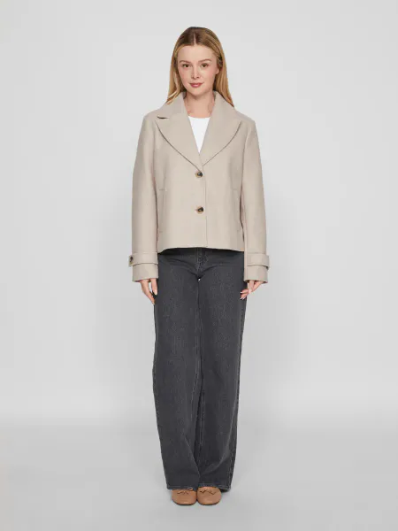 Hovedbilde VISOLO L/S SHORT JACKET NATURAL MELANGE