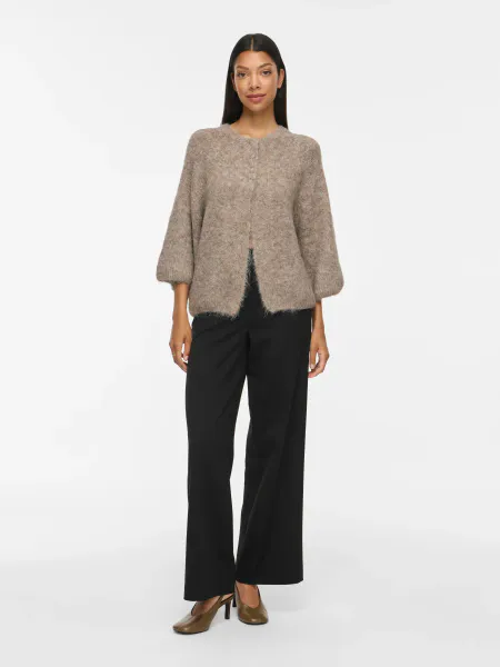 Hovedbilde VIBOWS 3/4 KNIT CARDIGAN NATURAL MELANGE