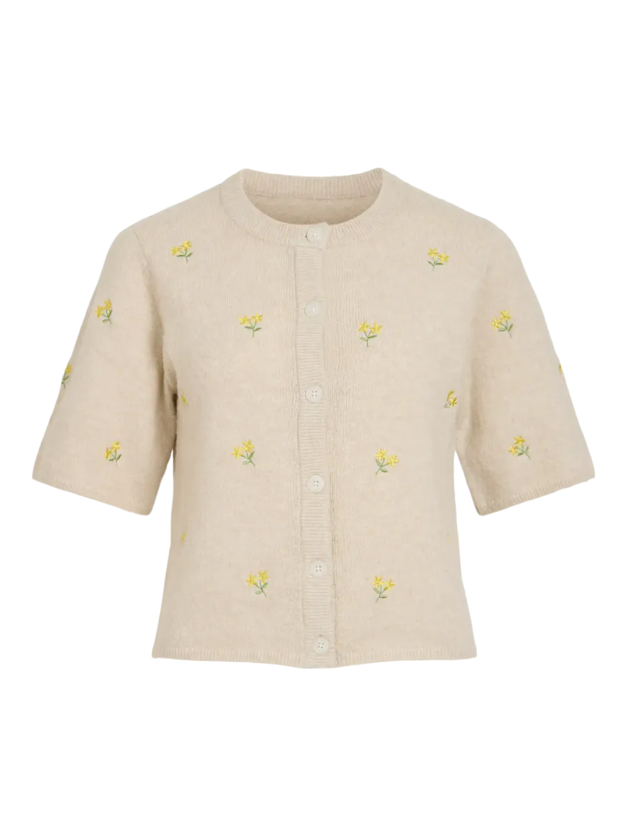  VISENEA S/S EMBROIDERY CARDIGAN