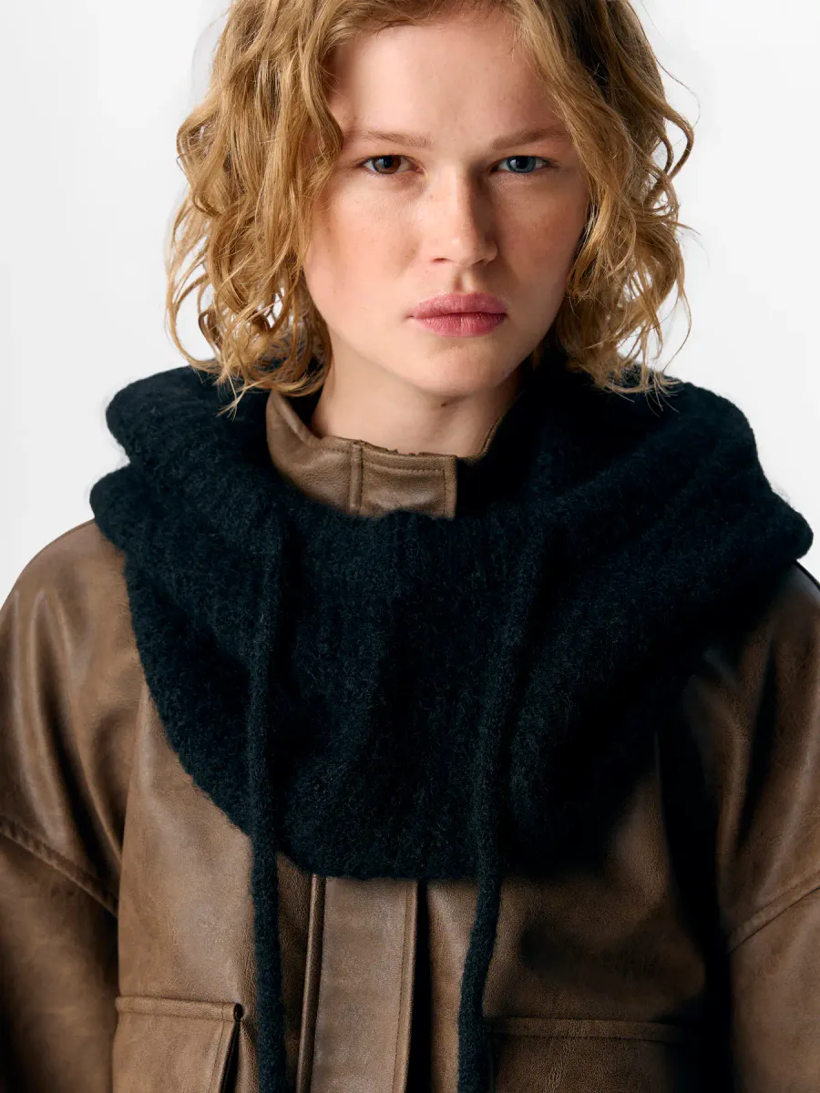 OBJMILU KNIT BALACLAVA BLACK