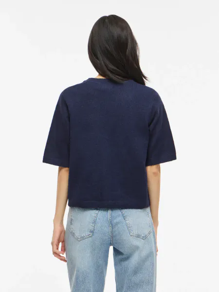 Hovedbilde VILIGA 2/4 O-NECK KNIT CARDIGAN NAVY BLAZER