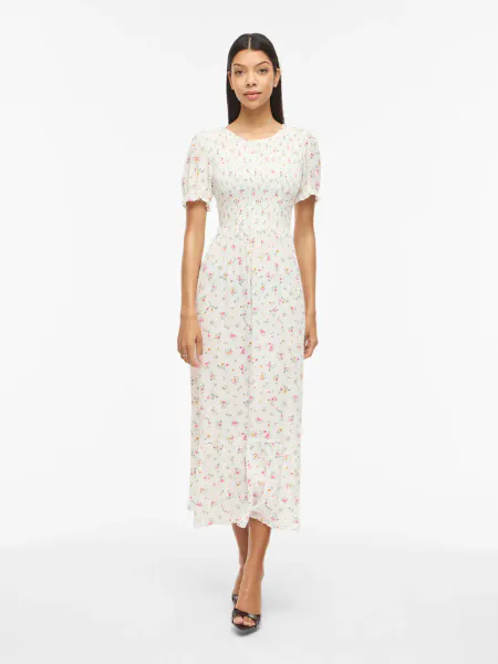 Hovedbilde VIGREIS S/S O-NECK ANKLE DRESS/RN PINK FLOWERS